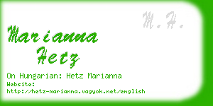 marianna hetz business card